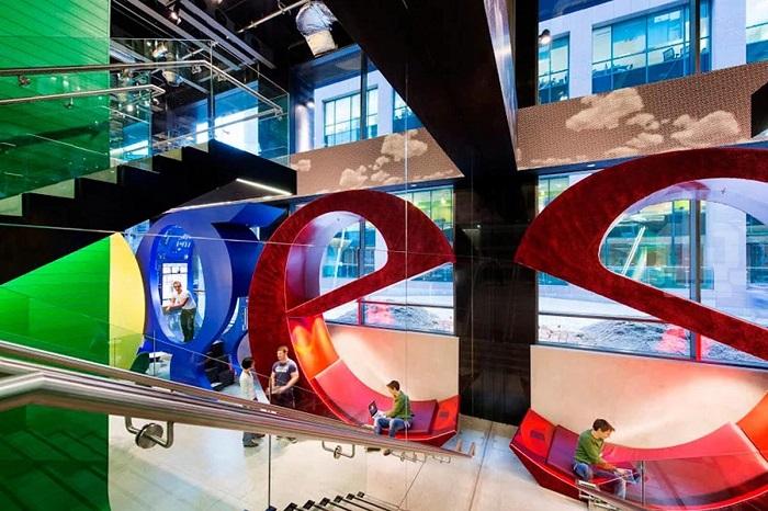 طراحی شاد محیط کار ساختمان گوگل