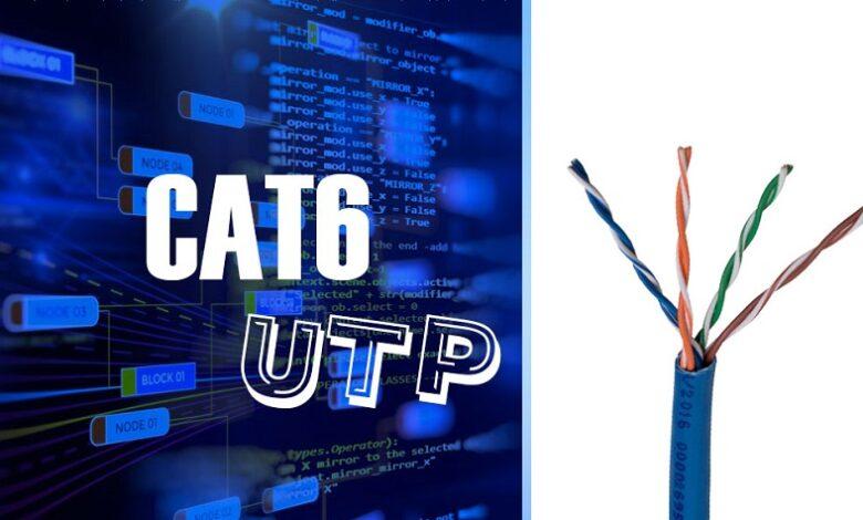 کابل شبکه Cat6 UTP 1 کابل شبکه Cat6 UTP