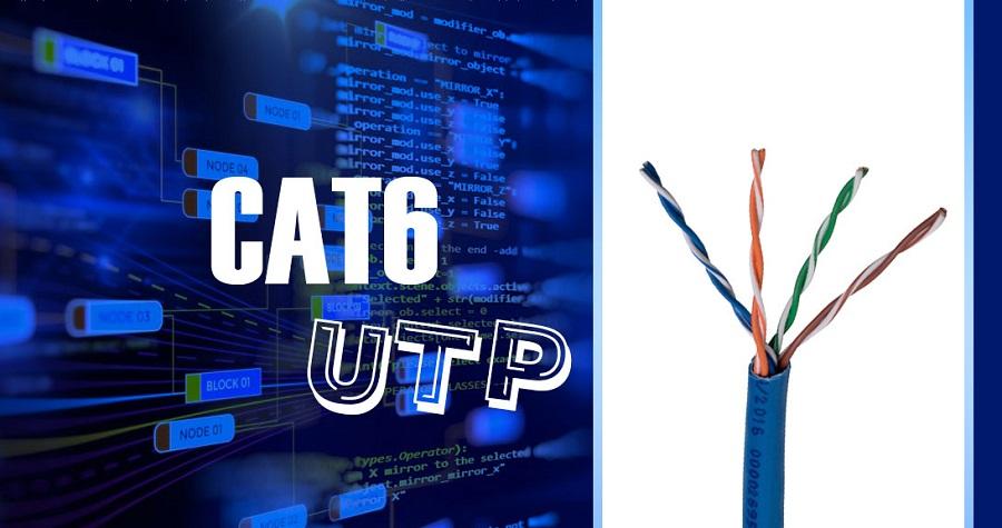 کابل شبکه Cat6 UTP 1 کابل شبکه Cat6 UTP