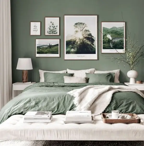آرامش اتاق خواب با ترکیب رنگ ملایم