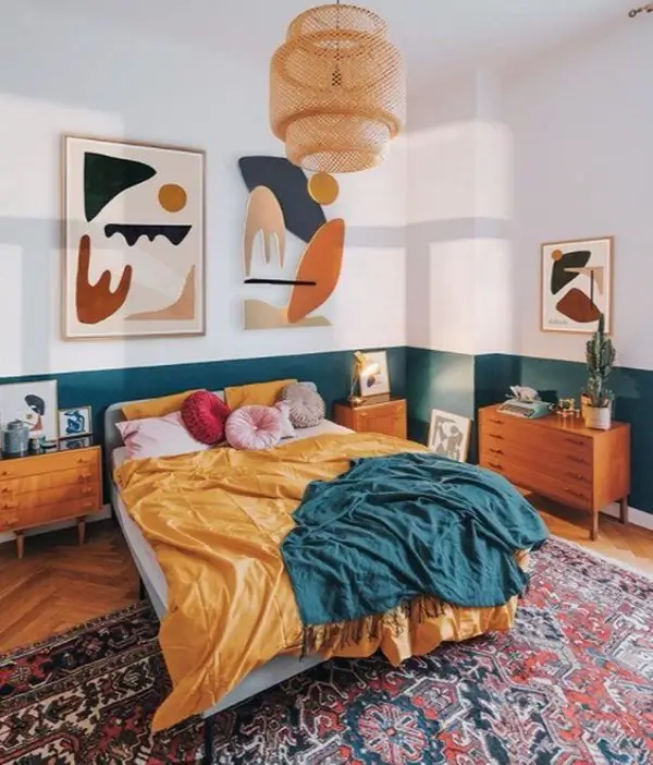 انرژی بیشتر در اتاق خواب با رنگ های گرم