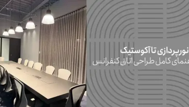 از نورپردازی تا آکوستیک؛ راهنمای کامل طراحی اتاق کنفرانس 15 از نورپردازی تا آکوستیک؛ راهنمای کامل طراحی اتاق کنفرانس
